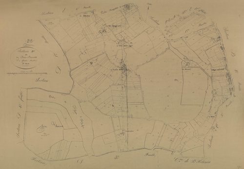 Section D, le Bois-Besnard, feuille 2.