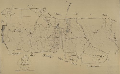 Section D, le Bois-Besnard, feuille 3.