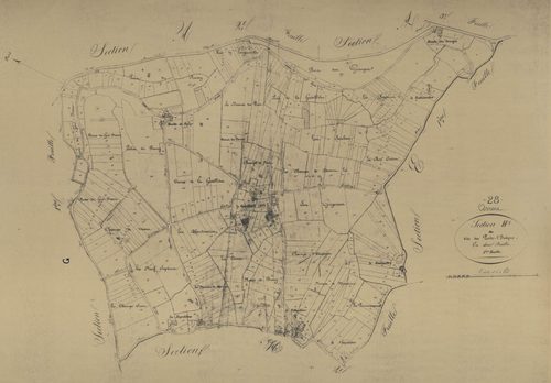 Section H, les Puits-l'Evêque, feuille 1.