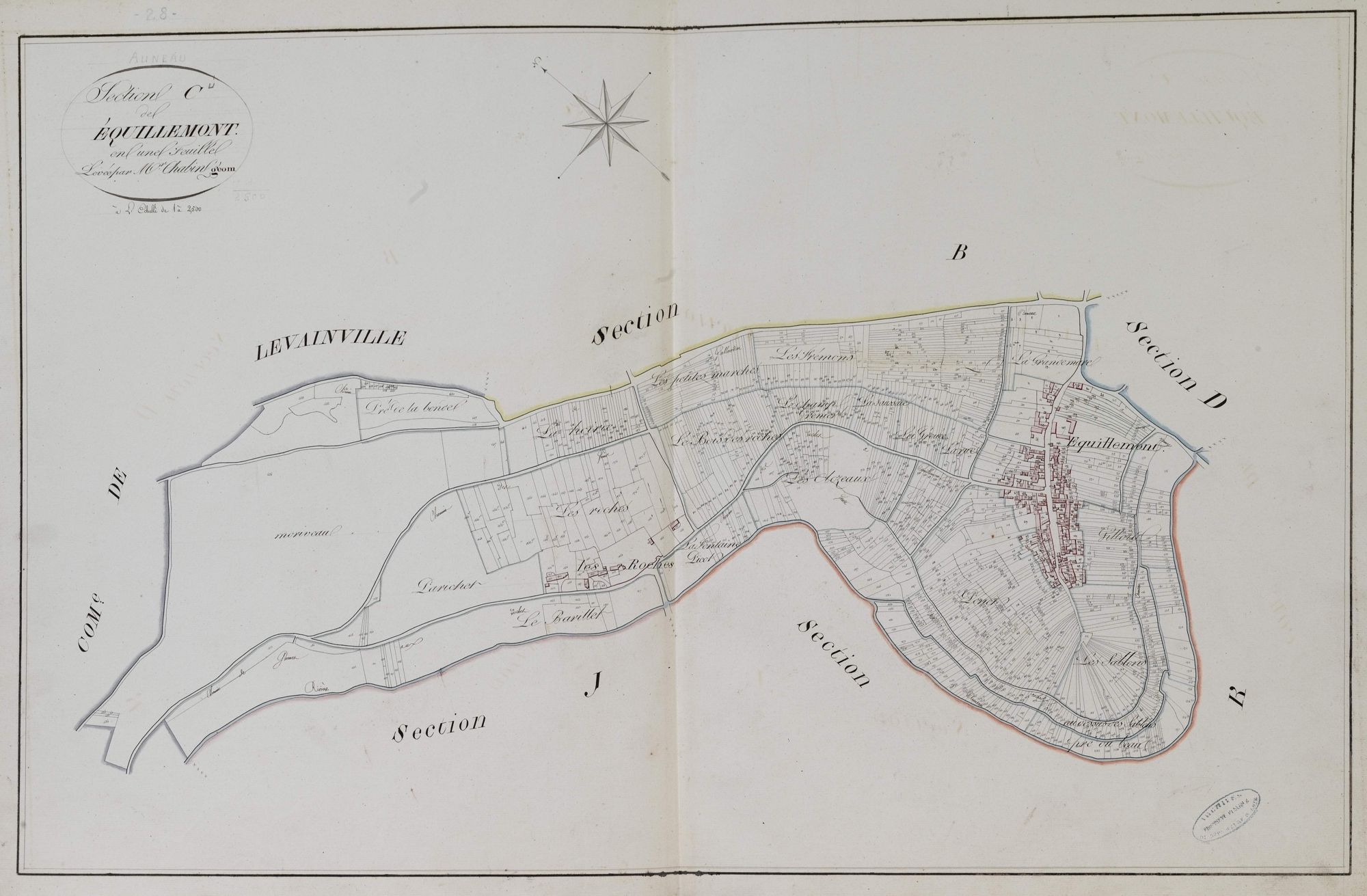 Section C, Equillemont, en une feuille.
