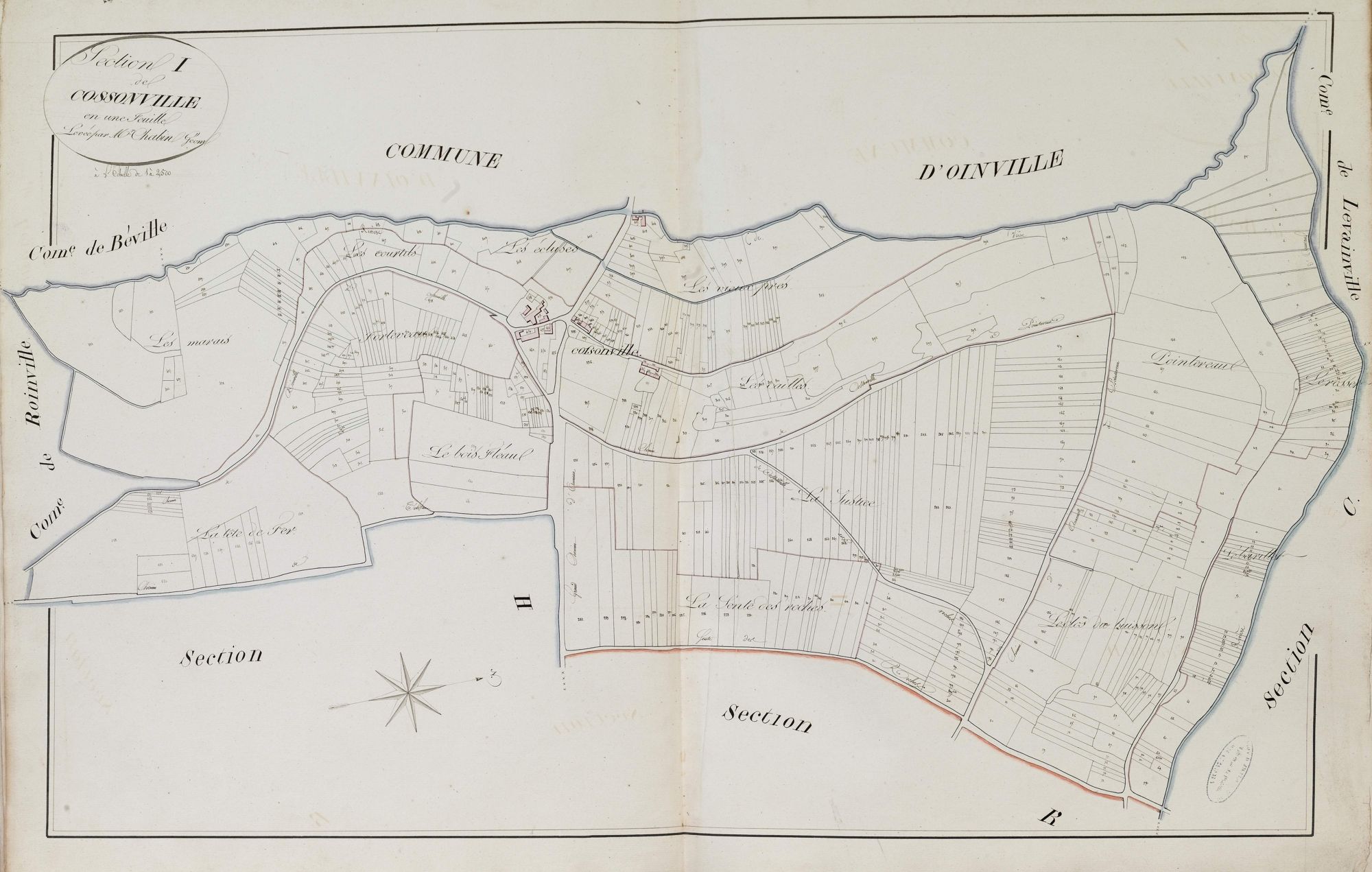 Section I, Cossonville, en une feuille.