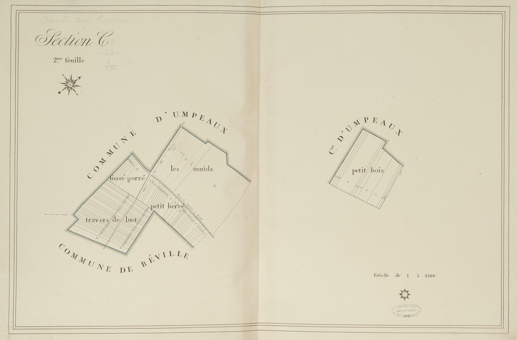 Section C, Cherville, feuille 2.