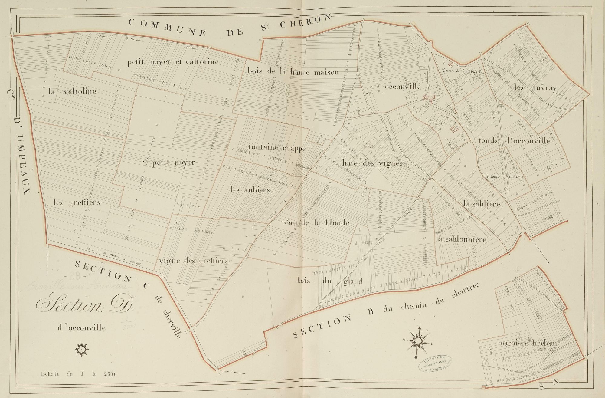 Section D, Occonville, en une feuille.