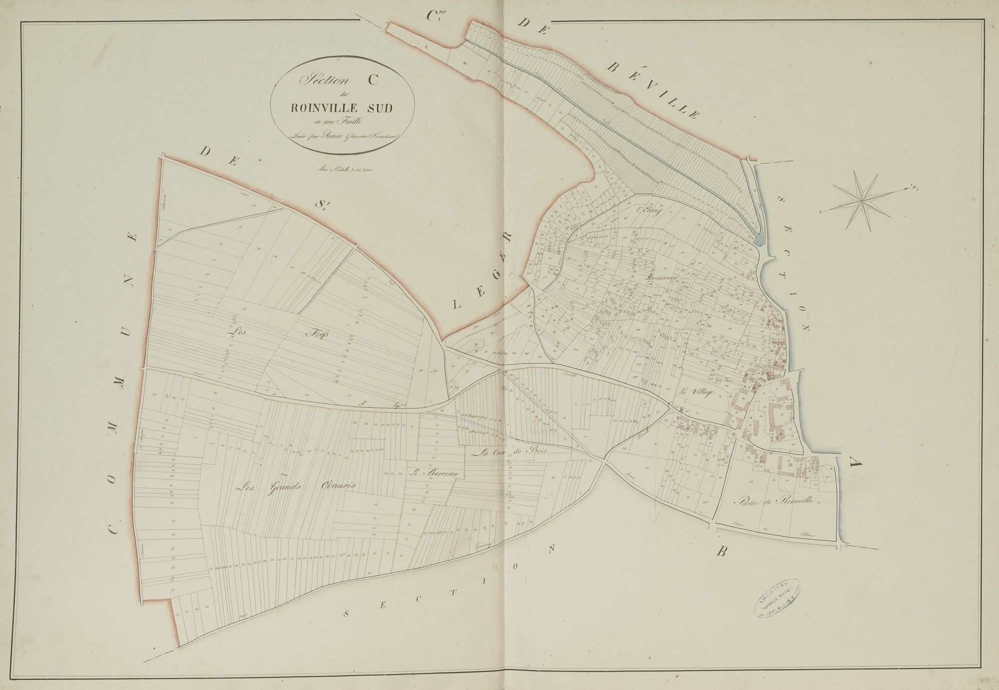 Section C, Roinville Sud, en une feuille.