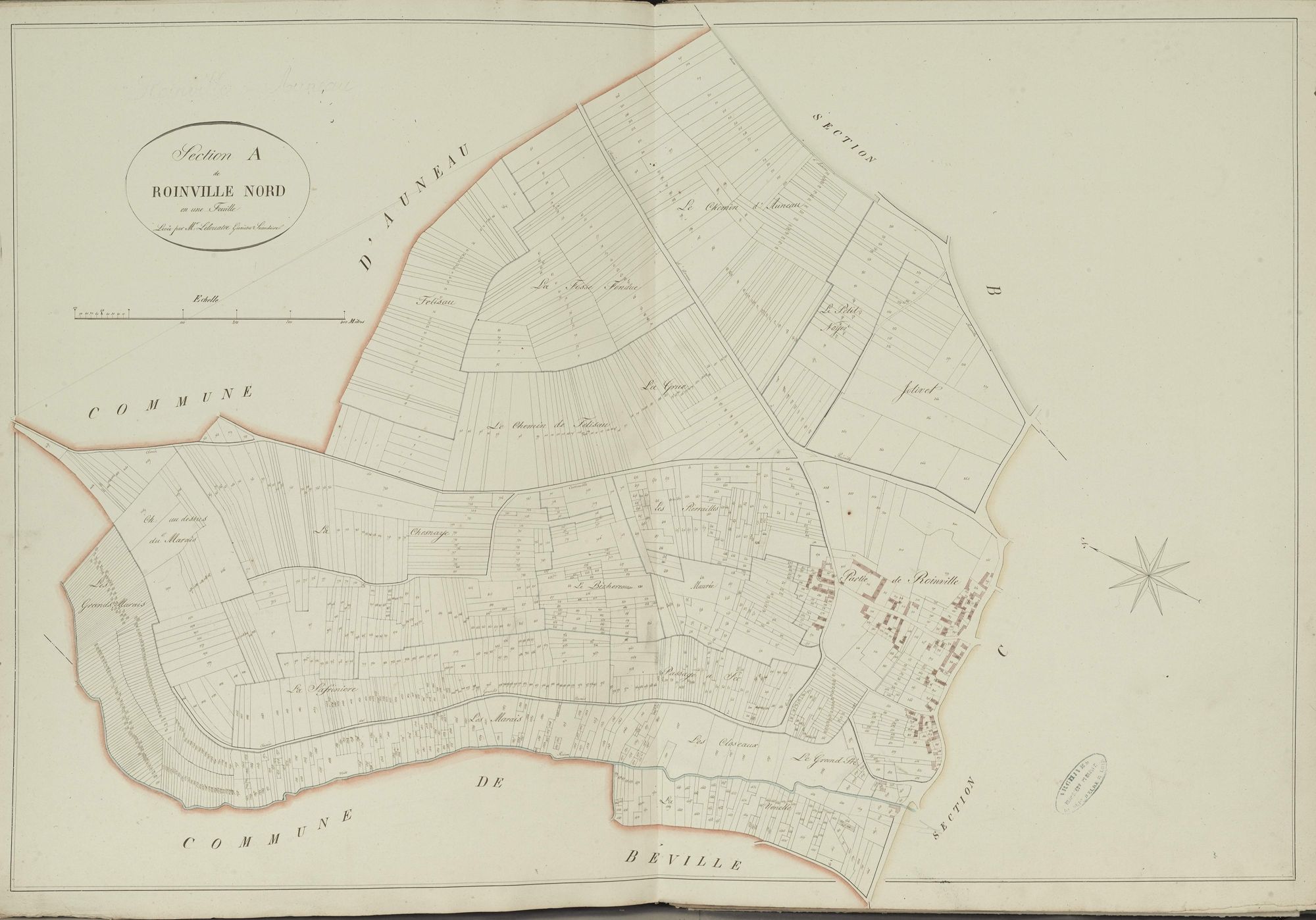 Section A, Roinville Nord, en une feuille.