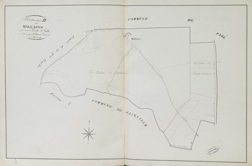Section B, Malassis, feuille 1.