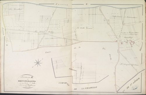 Section E, Bretonvilliers, feuille 1.