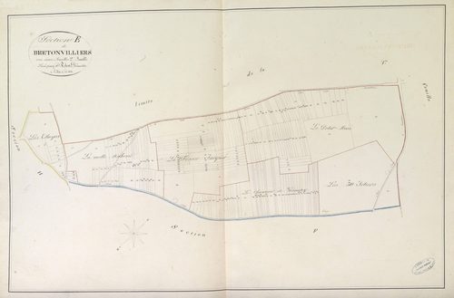 Section E, Bretonvilliers, feuille 2.