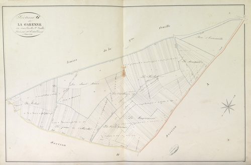 Section G, la Garenne, feuille 1.