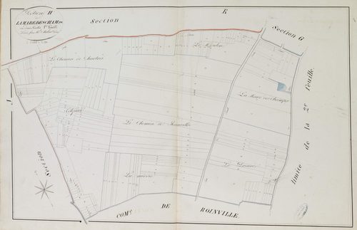 Section H, la Mare des Champs, feuille 1.