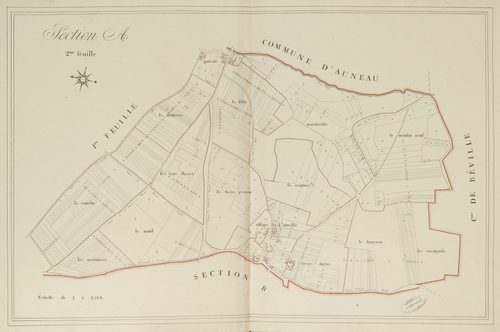 Section A, l'Eglise, feuille 2.