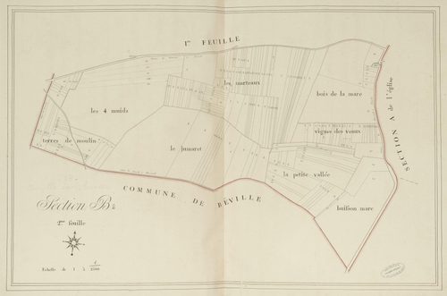 Section B, le Chemin de Chartres, feuille 2.