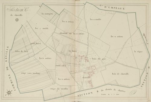 Section C, Cherville, feuille 1.