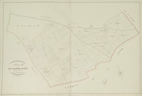 Section B, les Grandes Vallées, feuille 2.