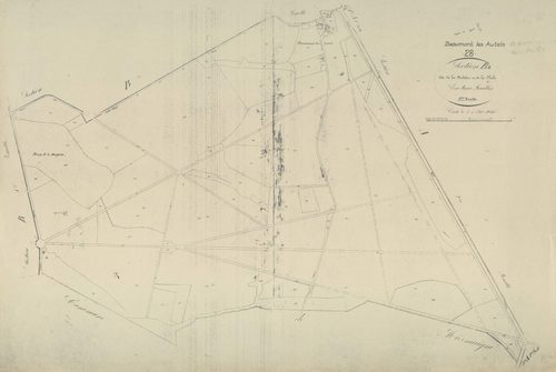 Section B, la Oudrière et la Flèche. feuille 2.