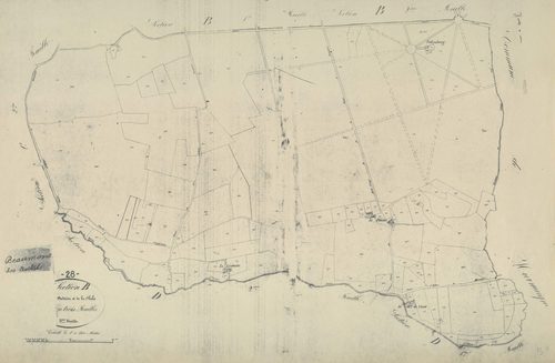 Section B, la Oudrière et la Flèche. feuille 3.