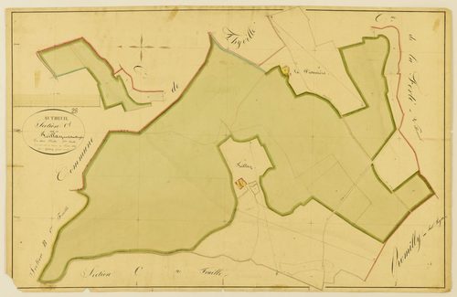 Section C, Feillay et la Fosse Bruyère, feuille 1 / Terminée sur le terrain par Monsieur Godefroy, Géomètre secondaire.