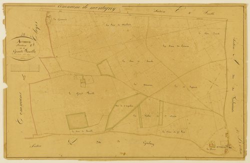 Section E, Grand-Bouville, feuille 1 / Terminée sur le terrain par Monsieur Godefroy, Géomètre secondaire.