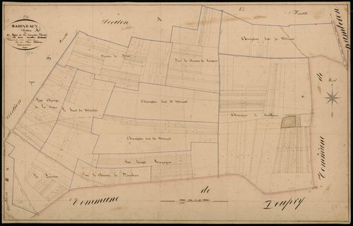 Section A, le Parc et le hameau d'Eards, feuille 2.