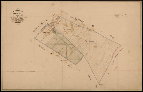 Section A, le Parc et le hameau d'Eards, feuille 3.