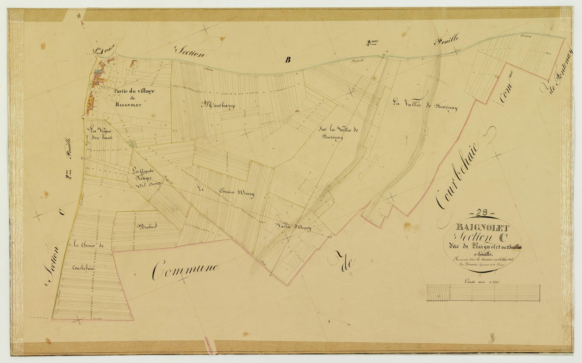 Section C, Baignolet, feuille 1.