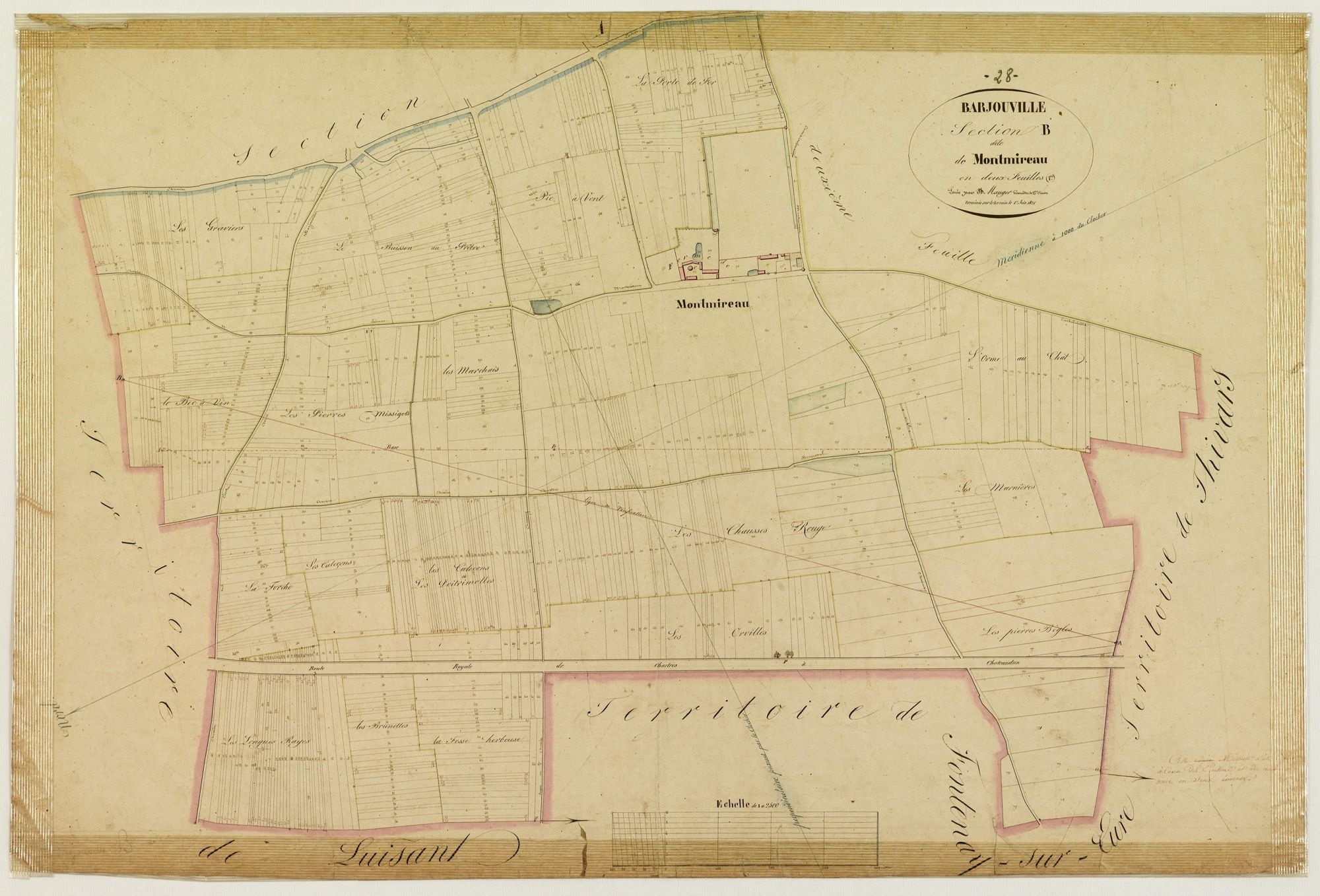 Section B, Montmireau, feuille 1.