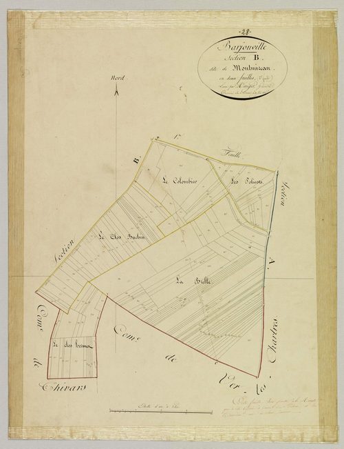 Section B, Montmireau, feuille 2.