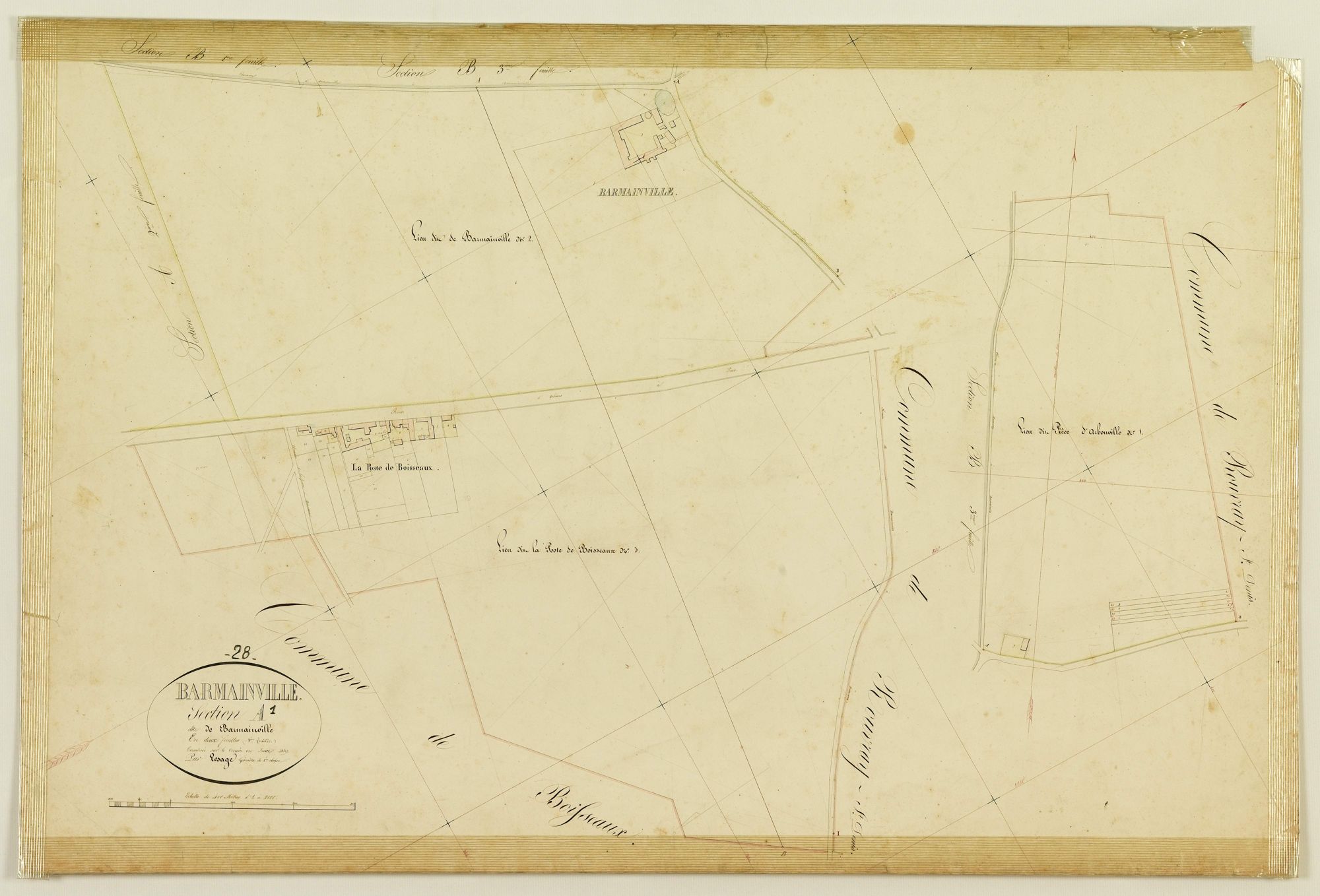 Section A, Barmainville, feuille 1.