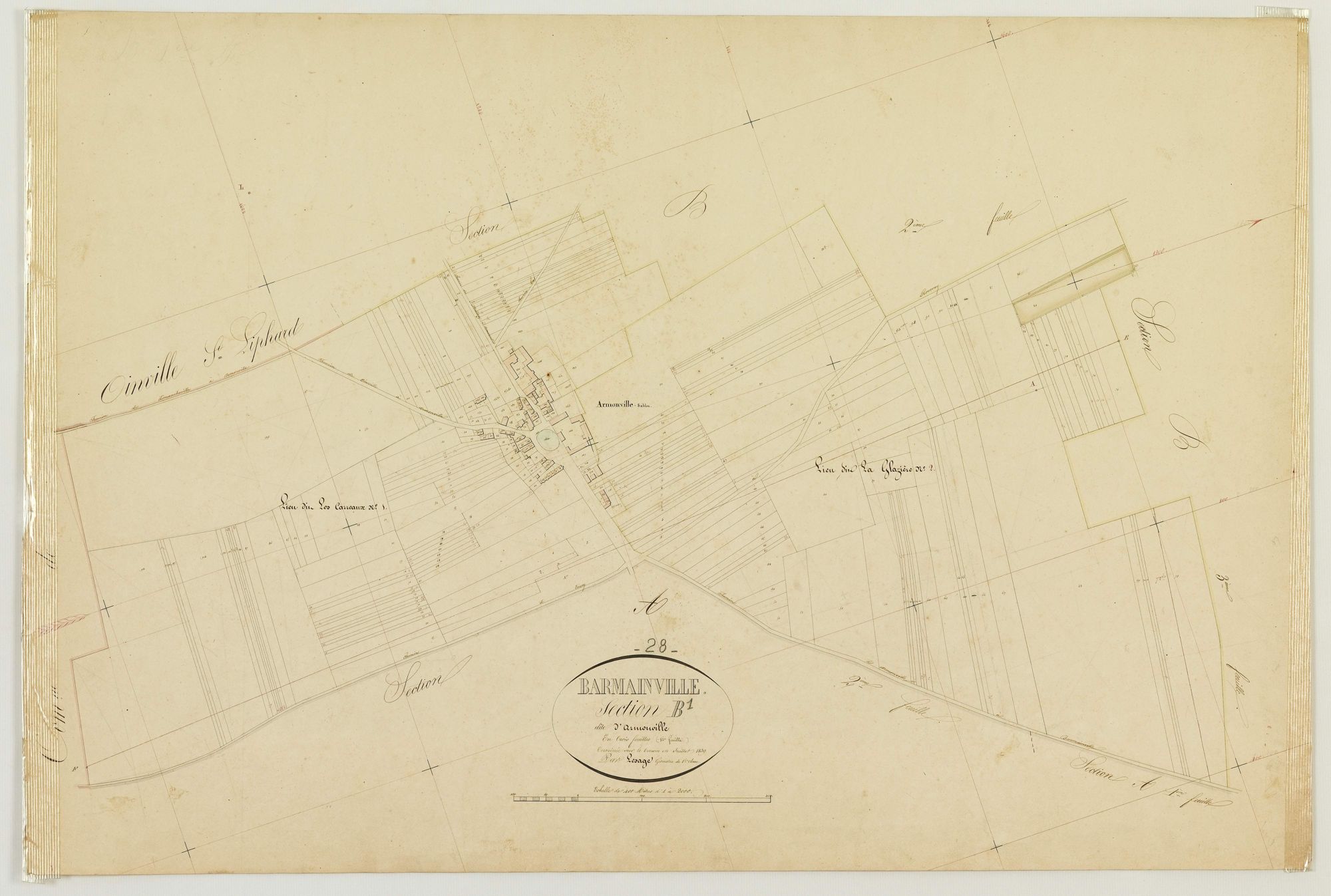 Section B, Armonville, feuille 1.