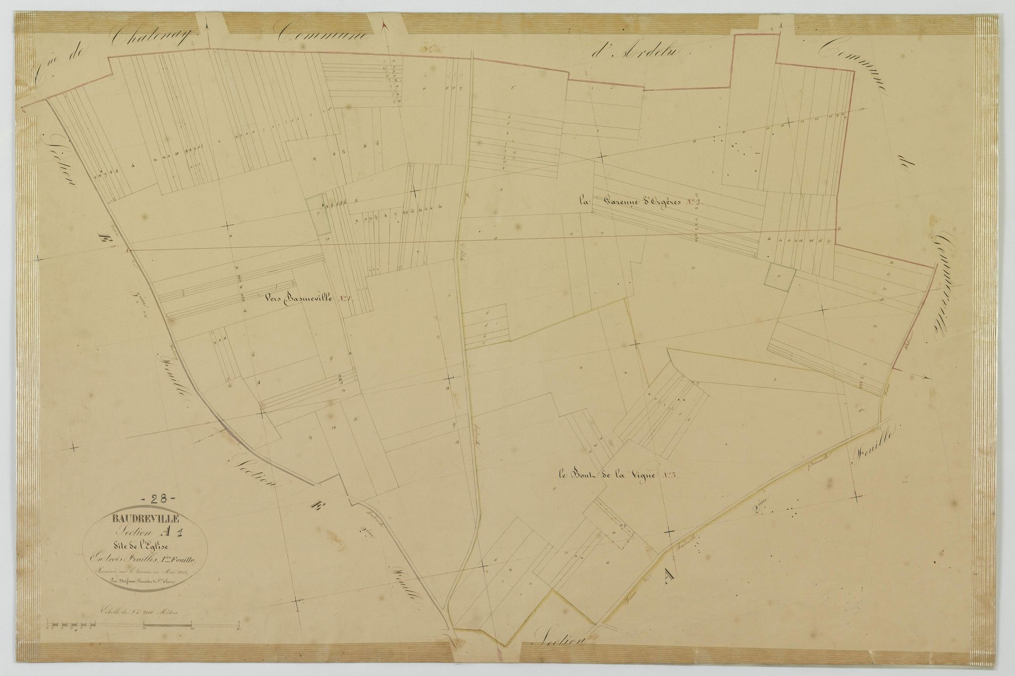 Section A, l'Eglise, feuille 1.