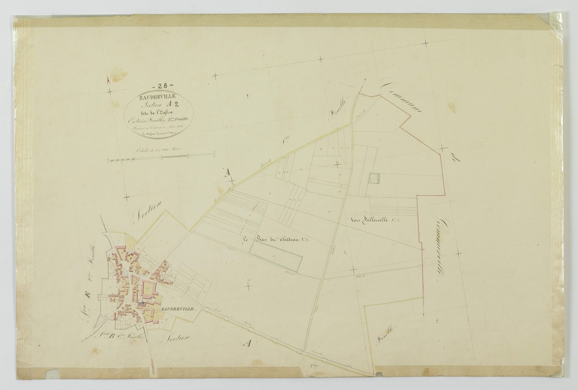 Section A, l'Eglise, feuille 2.