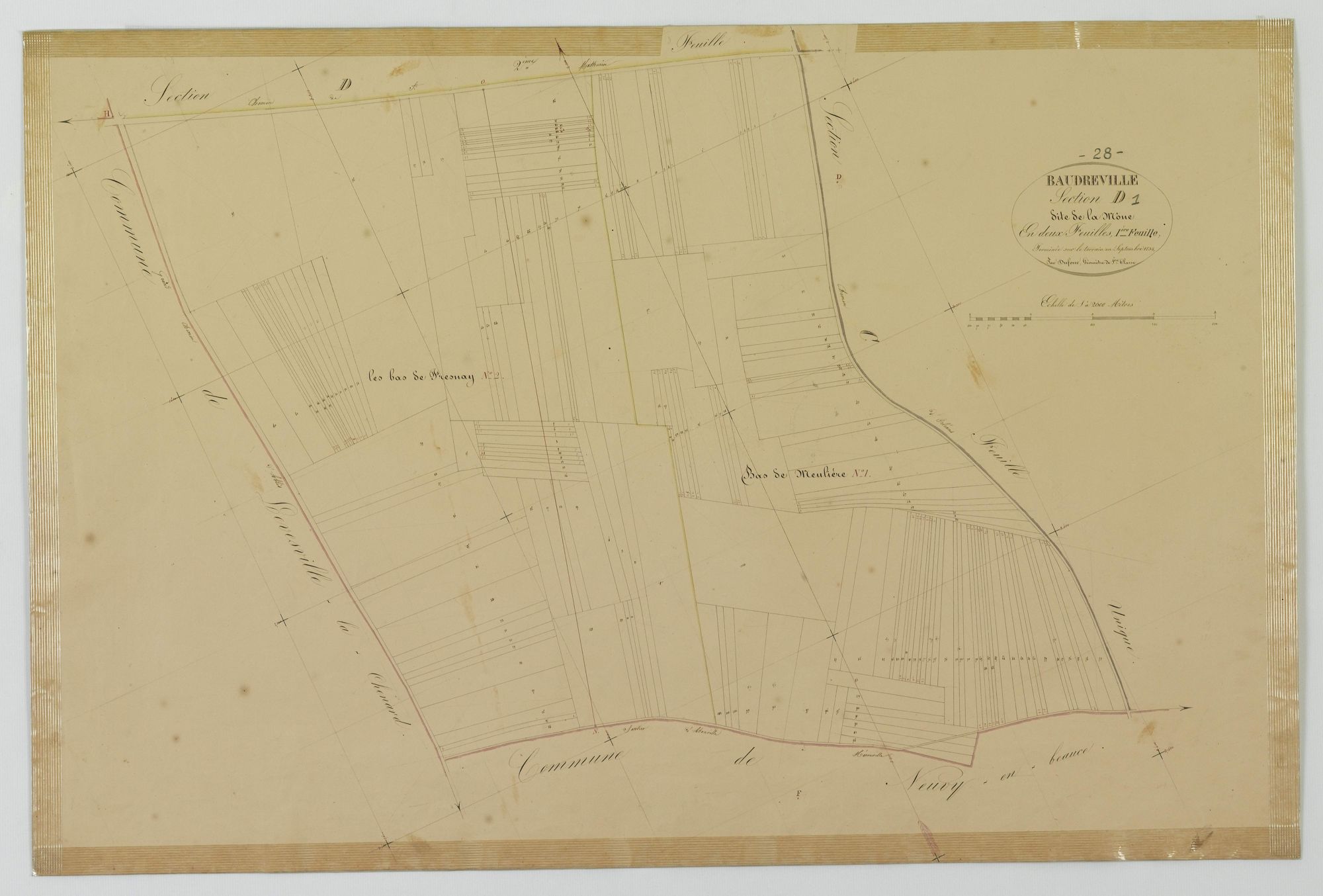 Section D, la Mône, feuille 1.