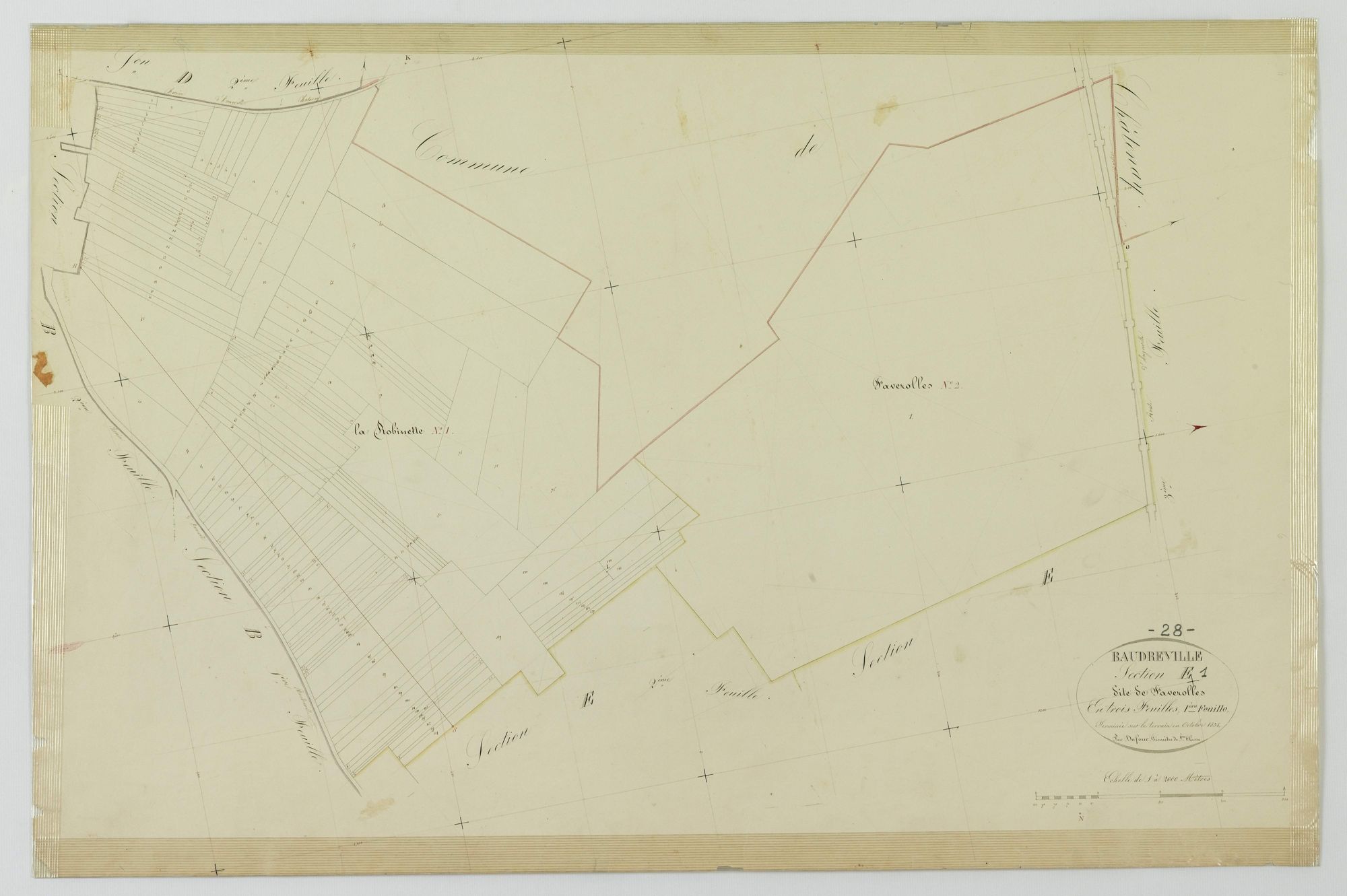 Section E, Faverolles, feuille 1.