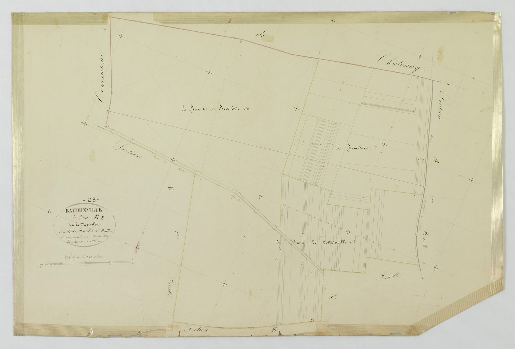 Section E, Faverolles, feuille 3.
