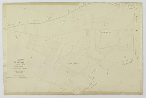 Section B, Ormeville, feuille 1.