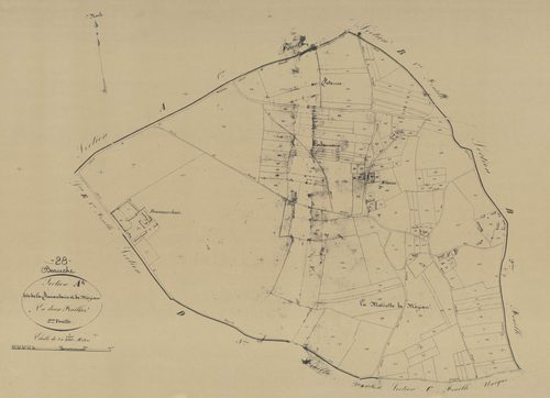 Section A, la Renauderie et Méziau, feuille 2.
