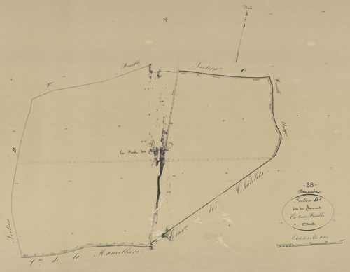 Section D, les Bois-Verts, feuille 1.