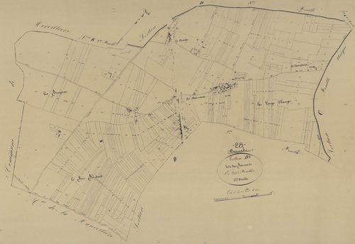 Section D, les Bois-Verts, feuille 2.