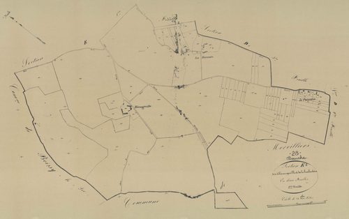Section E, Hérangeville et la Brochardière, feuille 2.