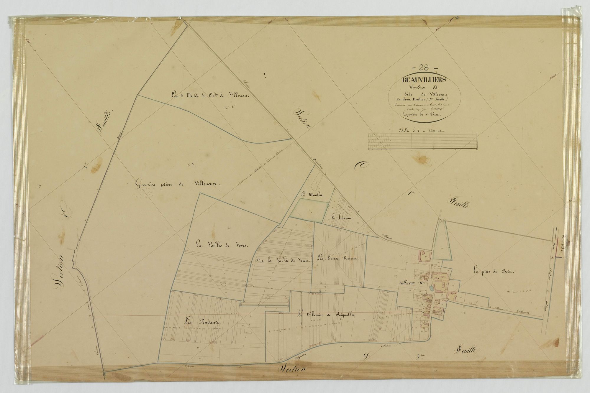 Section D, Villereau, feuille 1.