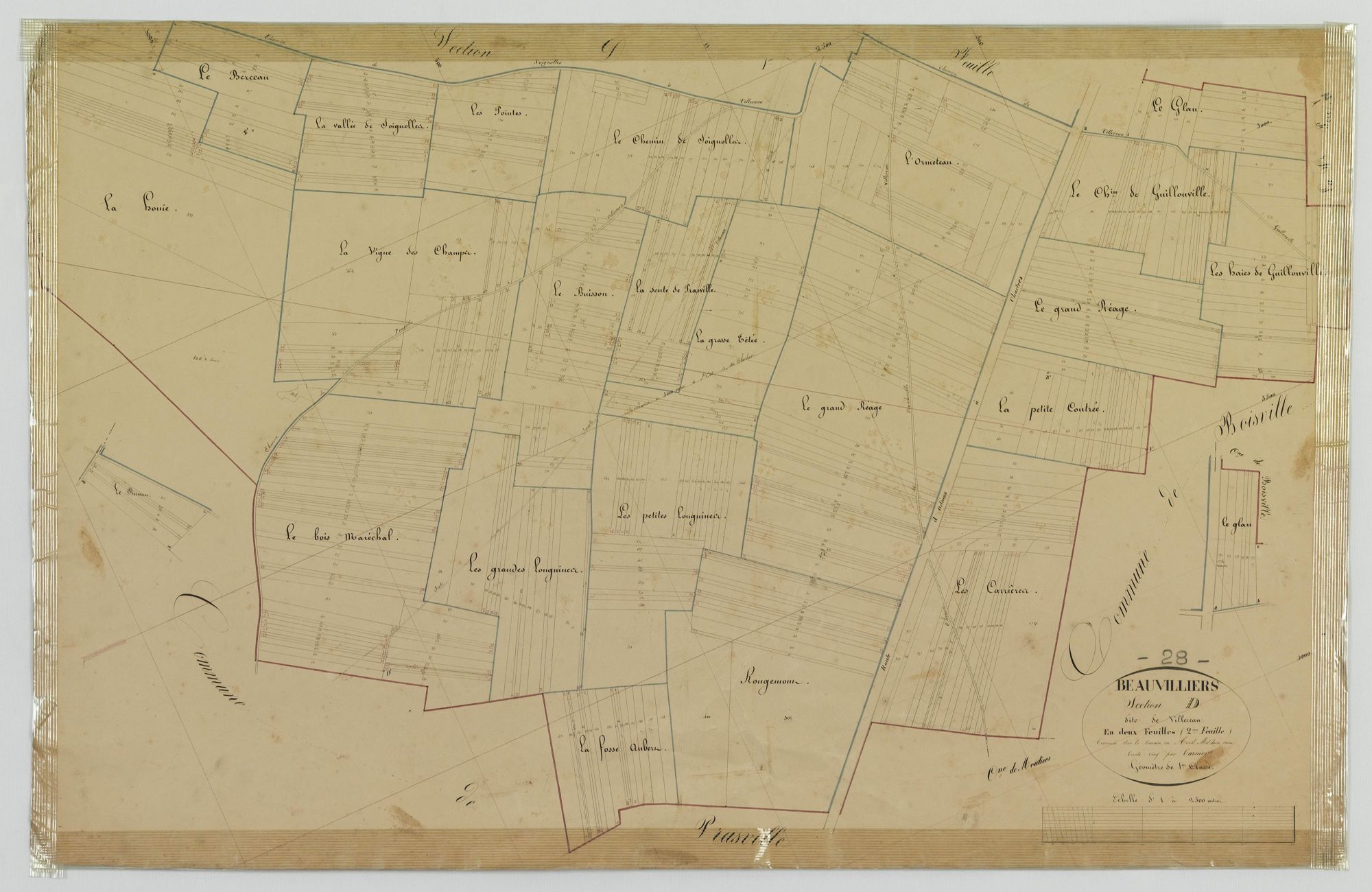 Section D, Villereau, feuille 2.