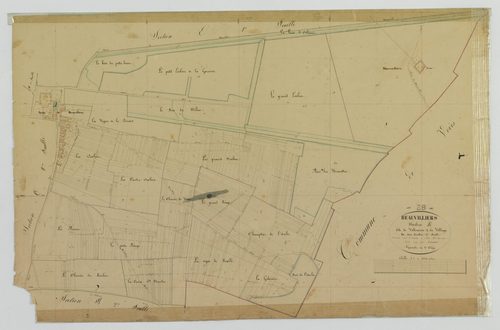Section E, Villeneuve et le Village, feuille 2.