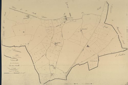 Section B, la Beausserie, feuille 1.