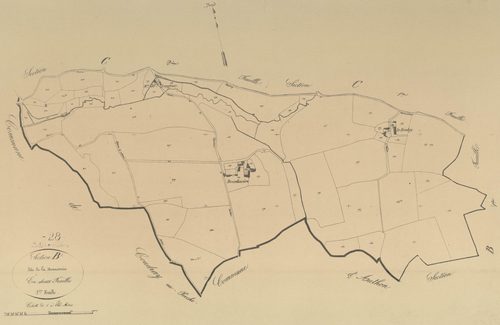 Section B, la Beausserie, feuille 2.