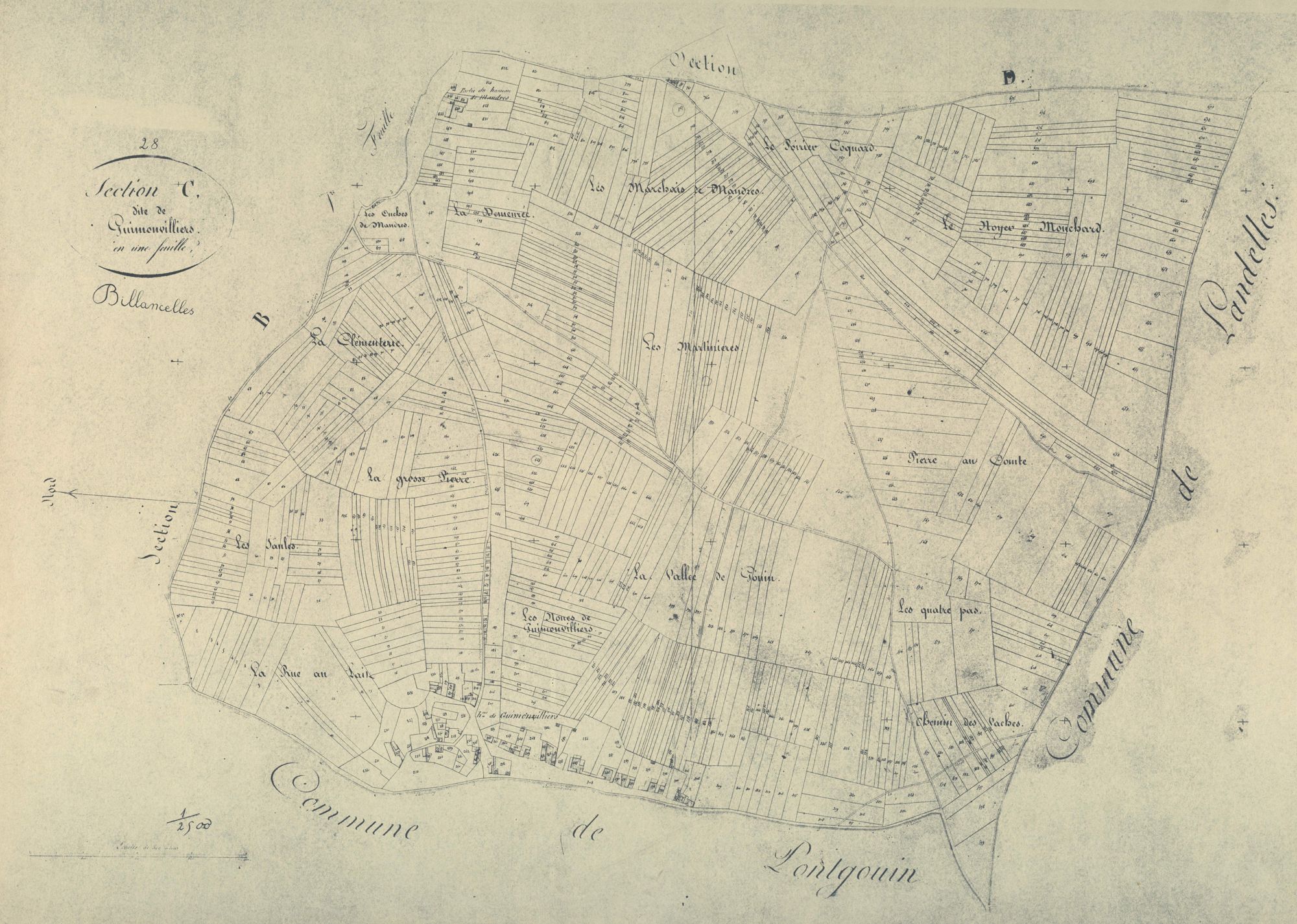 Section C, Puimonvilliers, en une feuille.