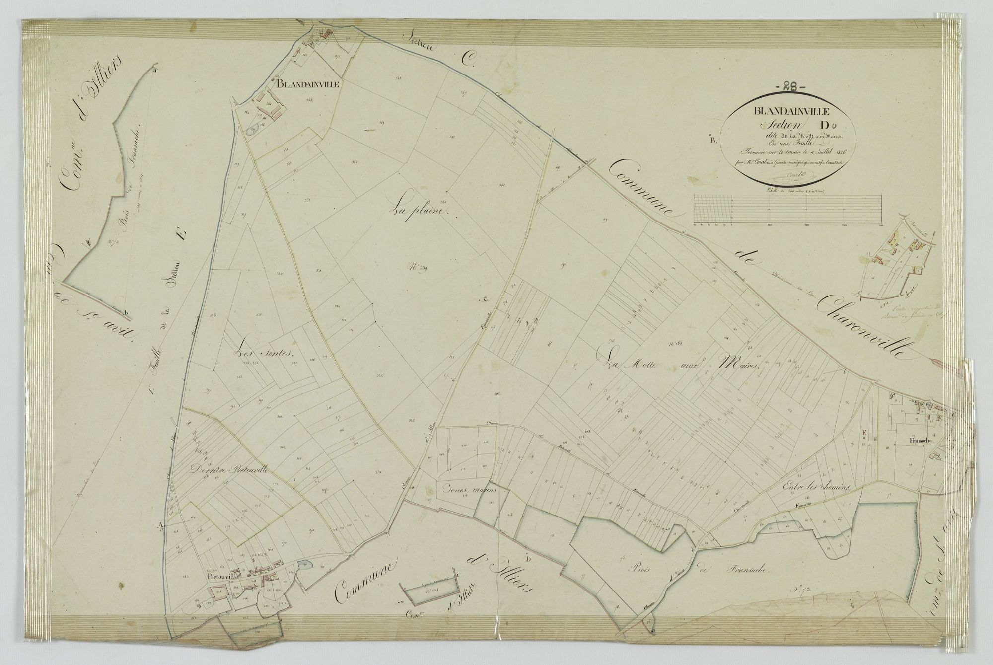 Section D, la Motte aux Maires.