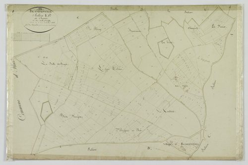 Section E, Houdoire, feuille 1.