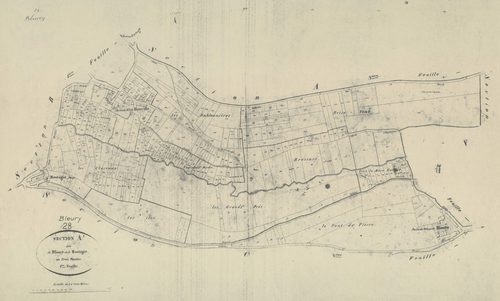 Section A, Bleury et Montégut, feuille 1.
