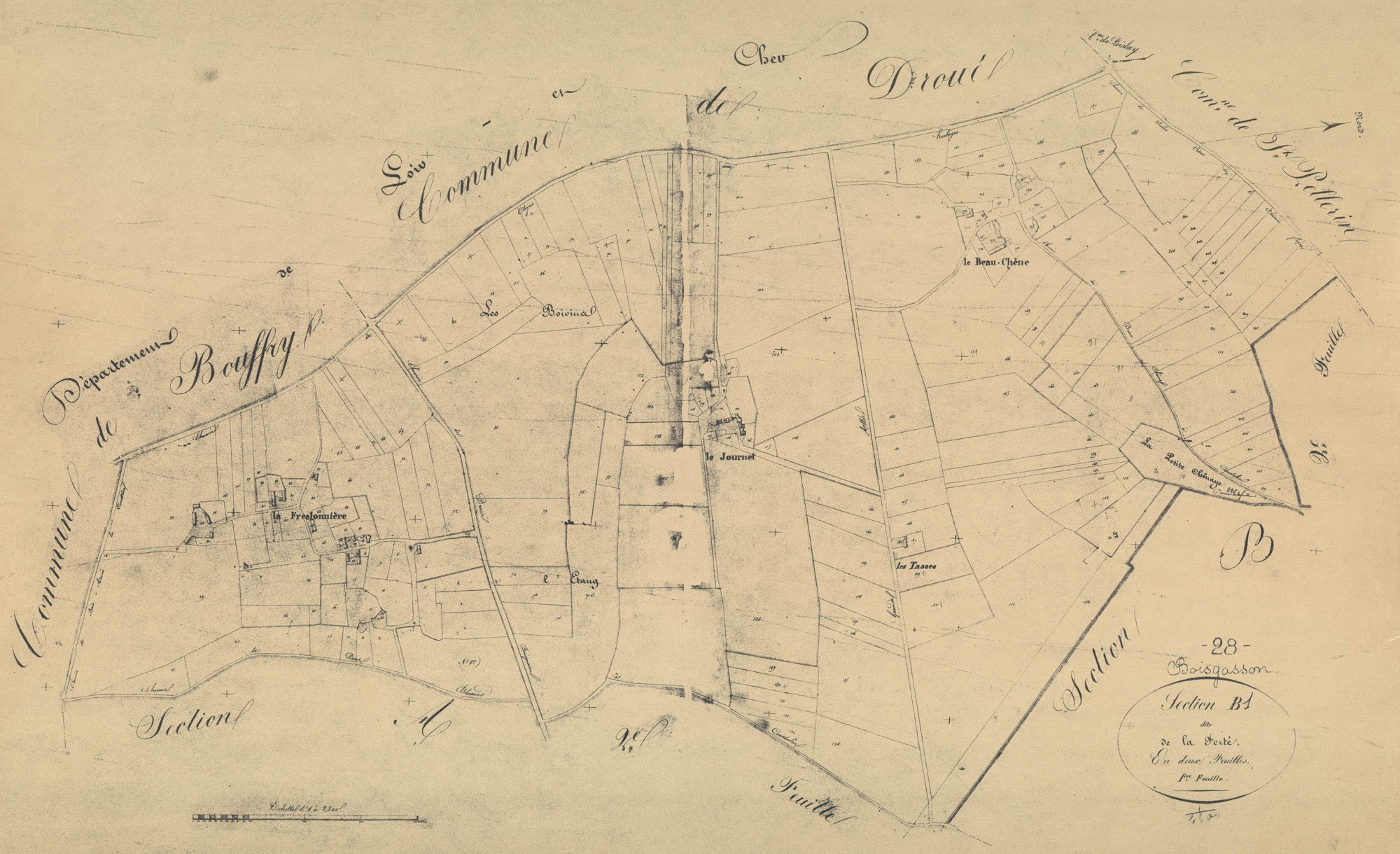 Section B, la Ferté, feuille 1.
