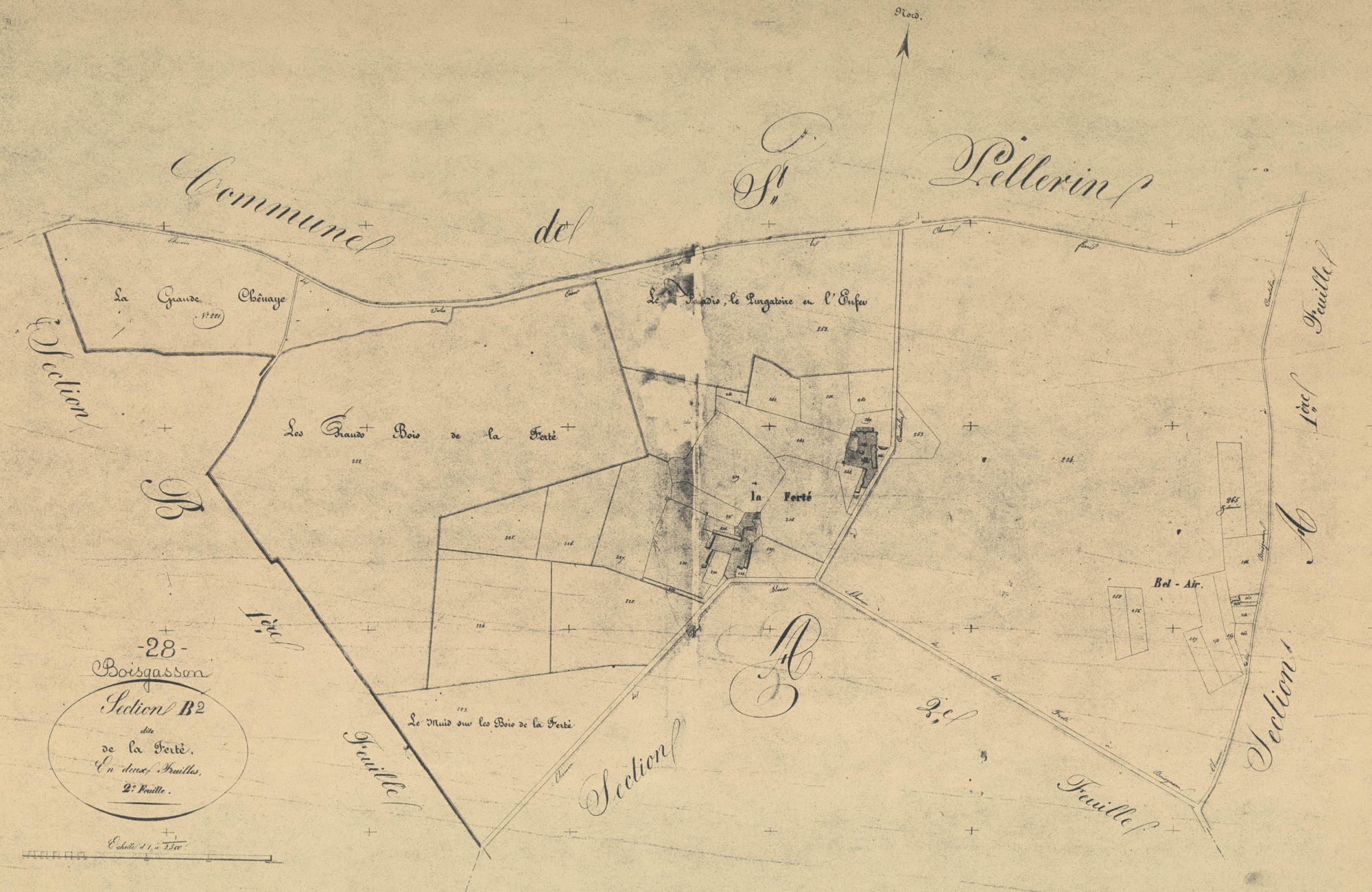 Section B, la Ferté, feuille 2.
